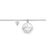 Bracelet Denzel Argent Blanc Oxyde De Zirconium - Bracelets Medailles Femme | Marc Orian