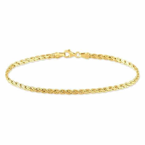 Bracelet Jany Maille Palmier Or Jaune - Bracelets mailles Femme | Marc Orian