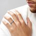 Bague Davin Argent Blanc - Bagues grosses Homme | Marc Orian