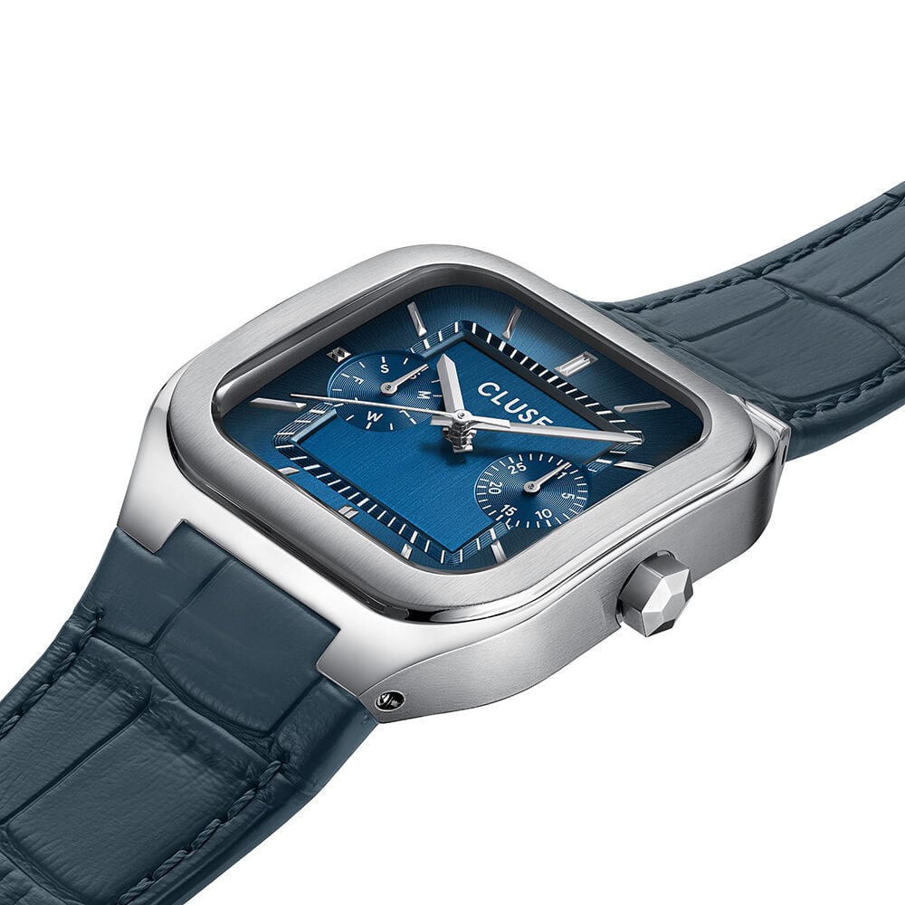 Montre Cluse Quadrus Multifonction Bleu - Montres &eacute;tanches Homme | Marc Orian