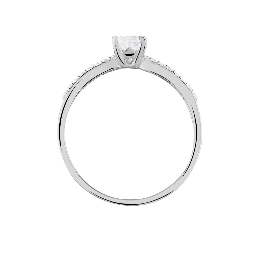 Bague Solitaire Solitea Argent Blanc Oxyde De Zirconium - Bijoux fantaisie Femme | Marc Orian