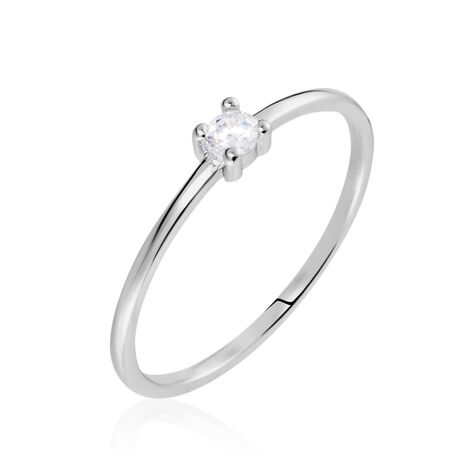 Bague Solitaire 1er Solitaire Argent Blanc Oxyde De Zirconium - Solitaires Femme | Marc Orian