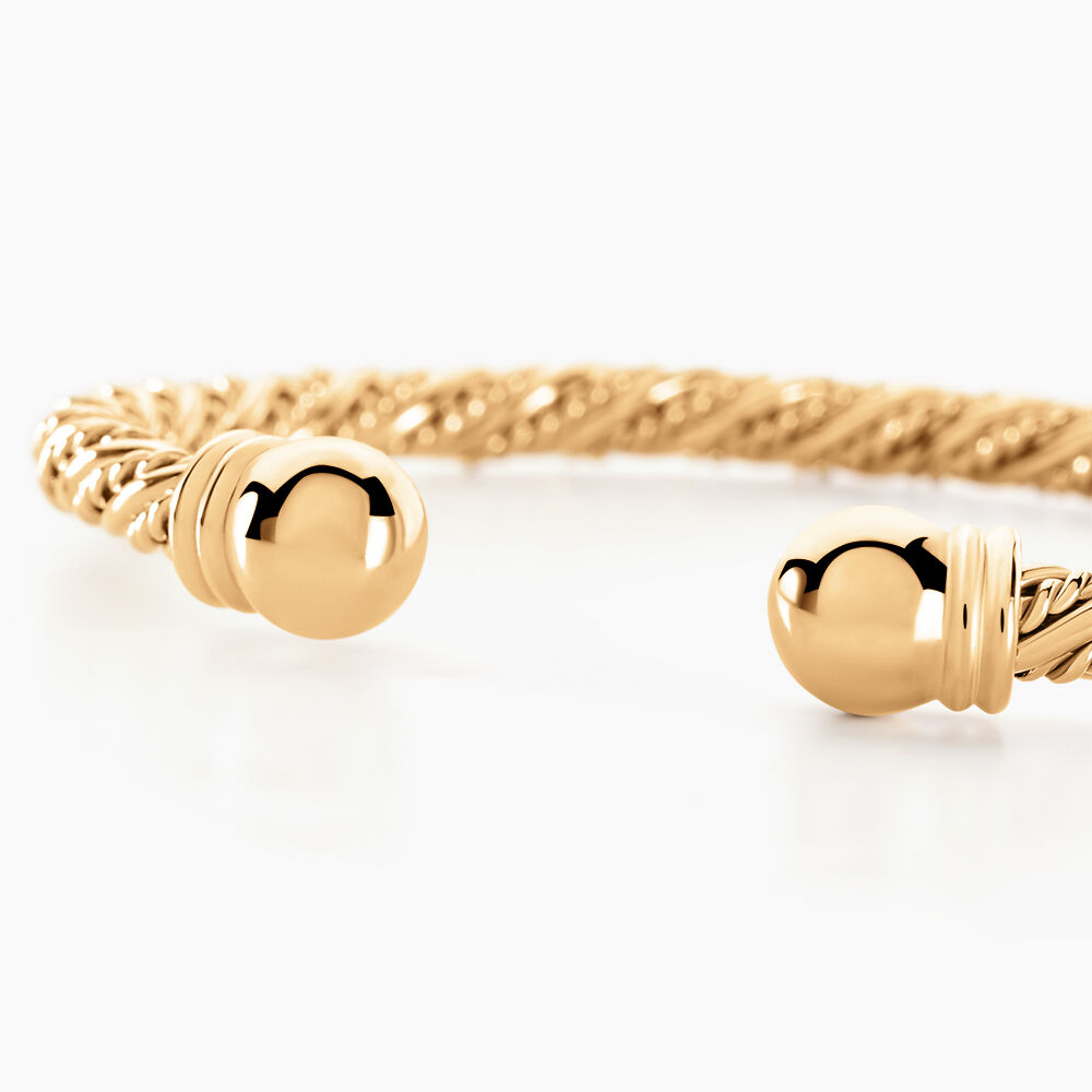 Bracelet Jonc Nelsie Plaqué Or Doré - Bracelets joncs Femme | Marc Orian