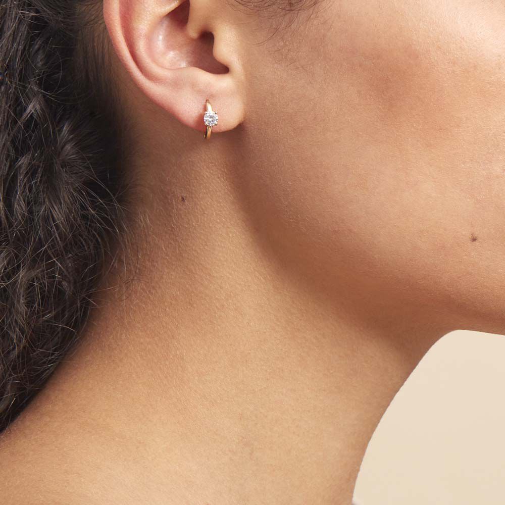 Créoles Plaqué Or Laurick Oxydes De Zirconium - Créoles Femme | Marc Orian