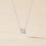 Collier Naziha Or Blanc Oxyde De Zirconium - Colliers avec pierres Femme | Marc Orian