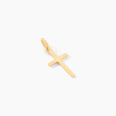 Pendentif Bathilde Croix Striee Or Jaune - Pendentifs Famille | Marc Orian