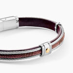 Bracelet Jourdan Egra Acier Bicolore - Bracelets cuir Homme | Marc Orian