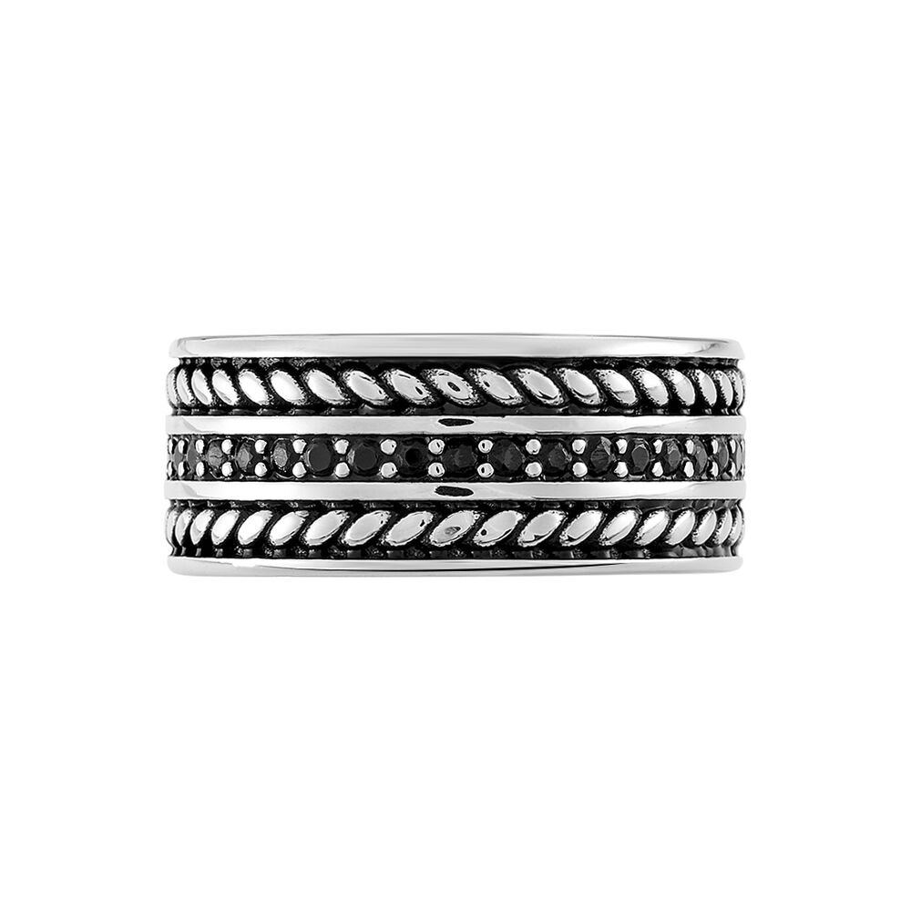 Bague Basile Argent Blanc - Bagues Homme | Marc Orian
