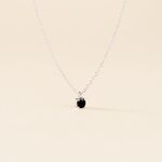 Collier Lylwenn Argent Blanc Oxyde De Zirconium Noir - Colliers solitaires Femme | Marc Orian