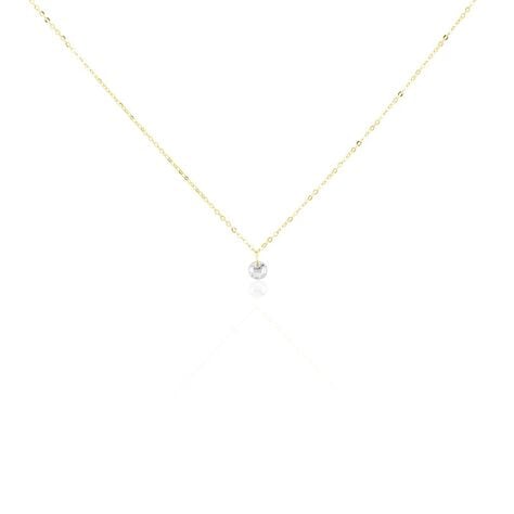 Collier Or Jaune Emilee Oxyde De Zirconium - Colliers avec pierres Enfant | Marc Orian