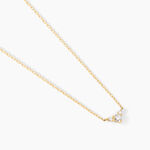 Collier Laurentius Or Jaune Diamant Synth&eacute;tique - Colliers avec pierres Femme | Marc Orian