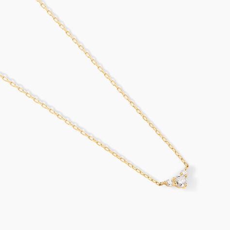 Collier Laurentius Or Jaune Diamant Synthétique - Colliers avec pierres Femme | Marc Orian