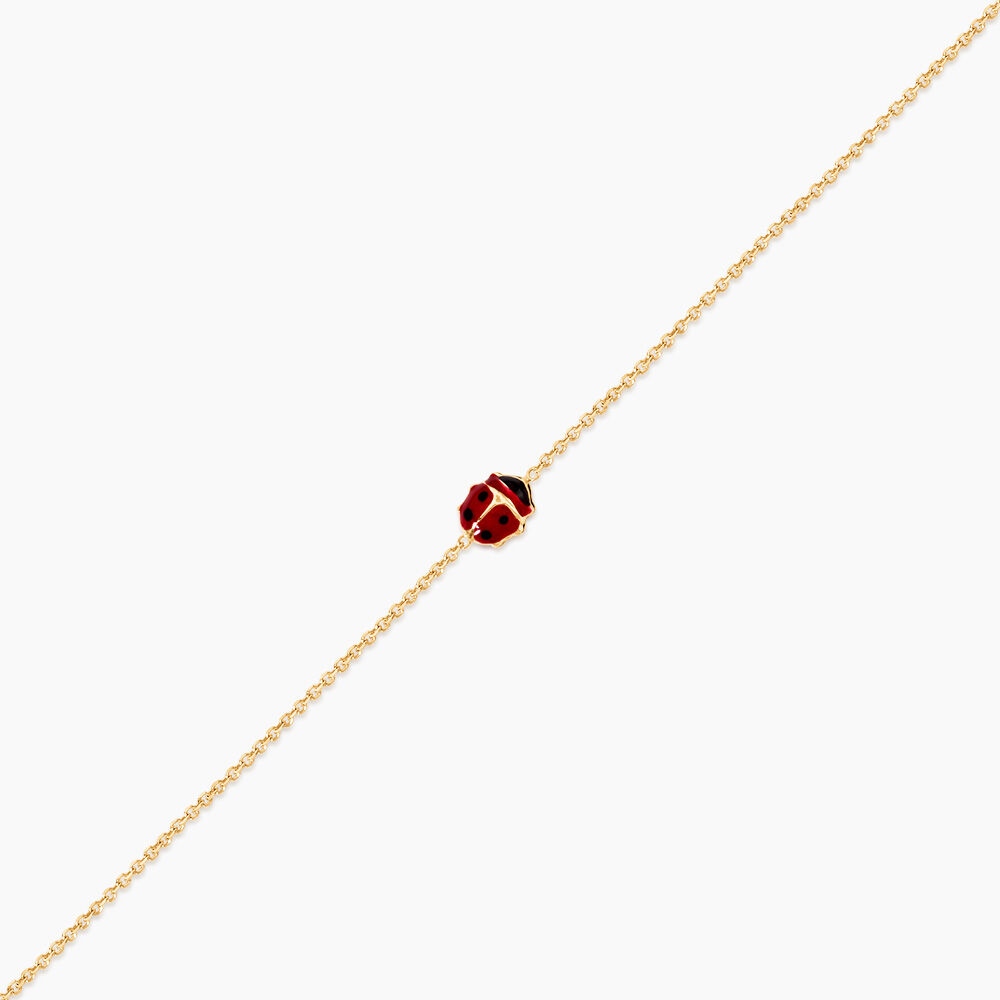 Bracelet Helidie Coccinelle Or Jaune - Bracelets cha&icirc;nes Enfant | Marc Orian