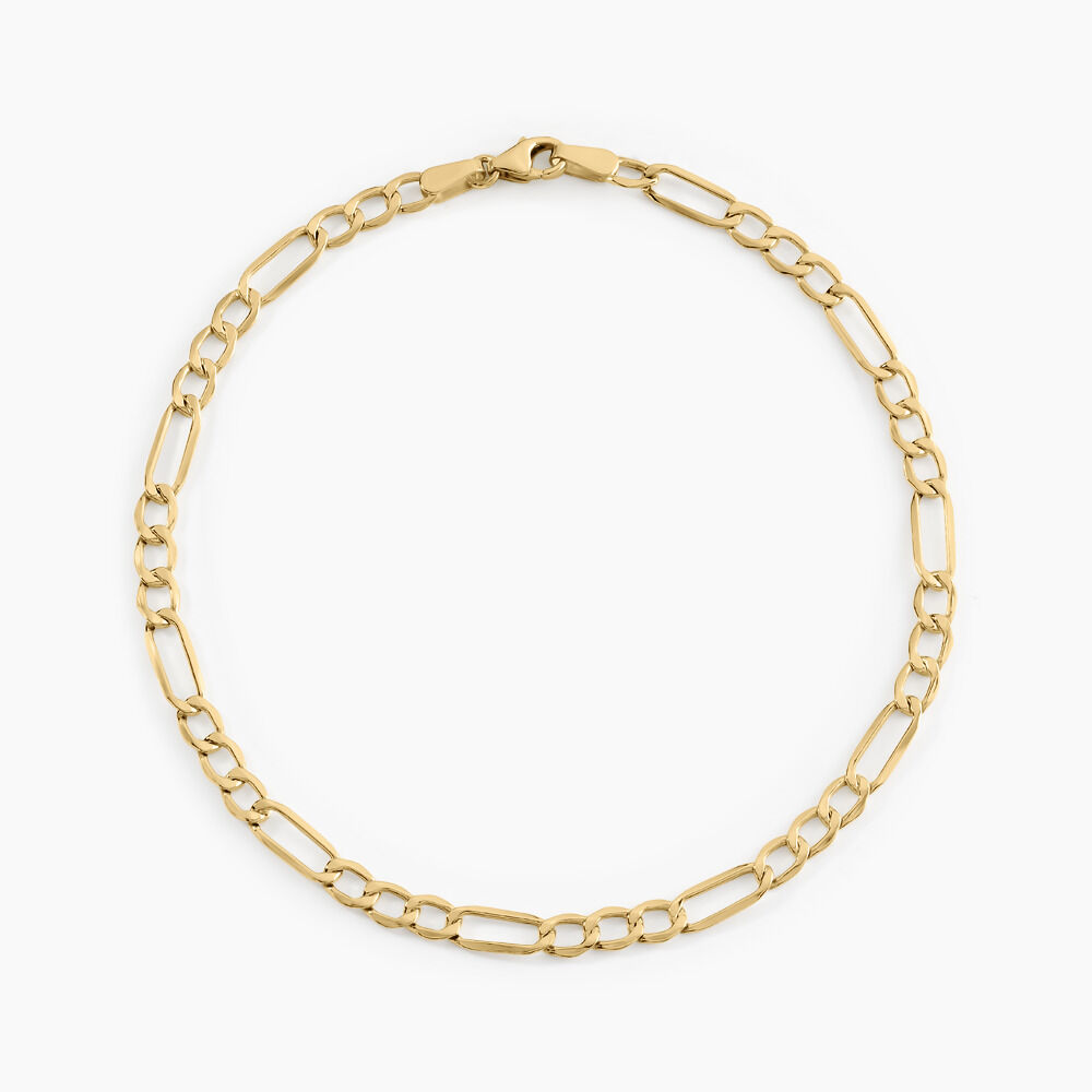 Bracelet Cameo Maille Alternée 1/3 Or Jaune - Bracelets mailles Homme | Marc Orian