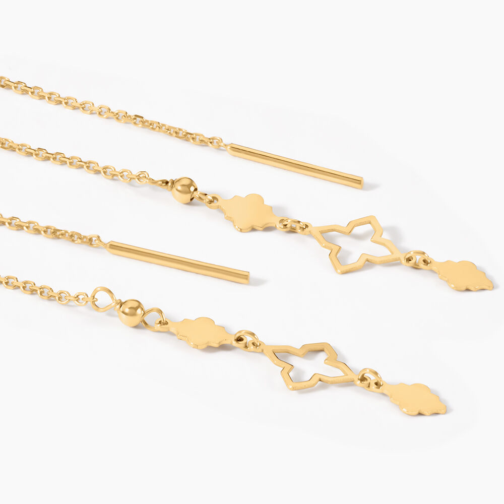 Boucles D'Oreilles Pendantes Khalilah Or Jaune - Pendantes Femme | Marc Orian