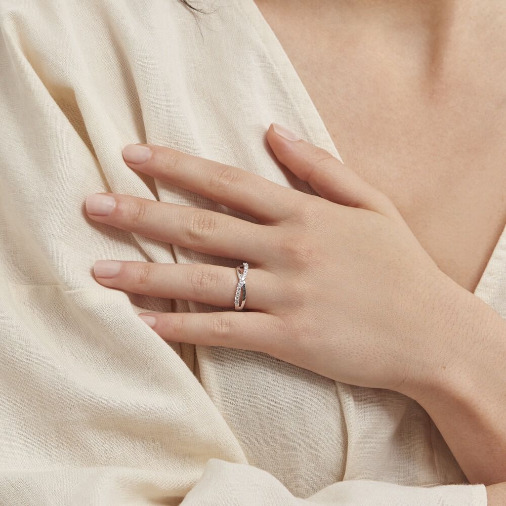Bague Elorie Argent Oxyde De Zirconium - Bagues avec pierre Femme | Marc Orian
