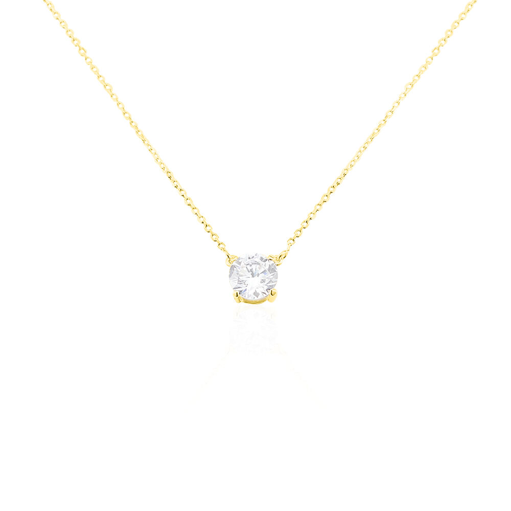 Collier Ponama Or Jaune Oxyde De Zirconium - Colliers avec pierres Femme | Marc Orian