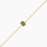 Bracelet Memory Plaqu&eacute; Or Jaune Aventurine - Bracelets fantaisie Femme | Marc Orian