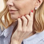 Boucles D'oreilles Puces Yacinthe Argent  Perle De Culture Et Oxyde - Puces Femme | Marc Orian