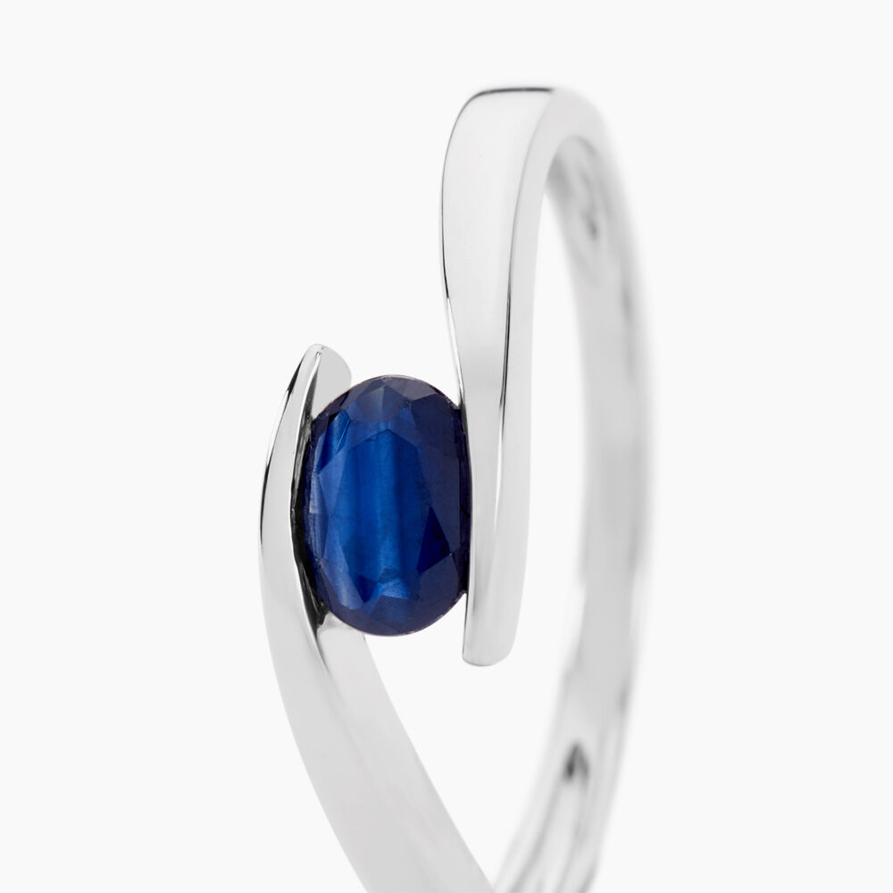 Bague Camilia Or Blanc Saphir -  Femme | Marc Orian