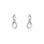 Boucles D'oreilles Puces Osanna Or Blanc Diamants - Puces Femme | Marc Orian