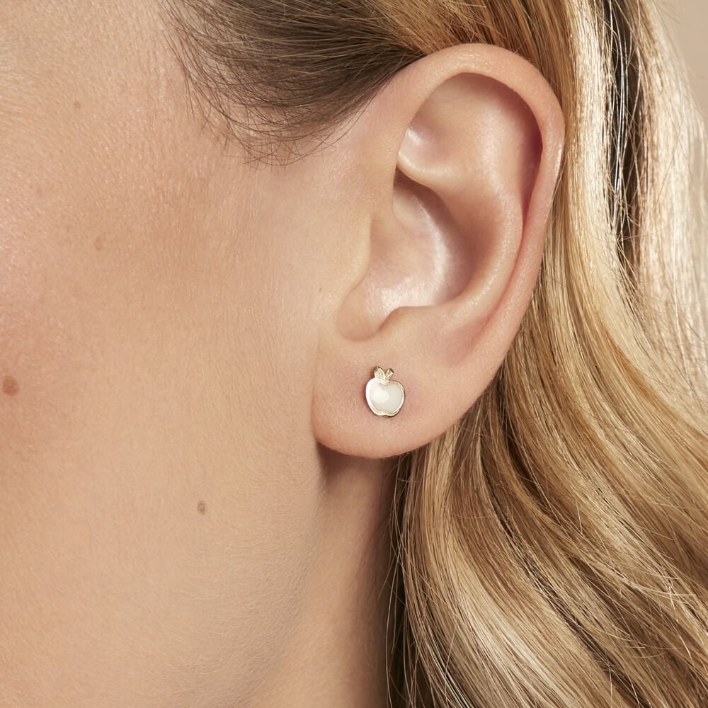 Boucles D'oreilles Puces Pompeo Or Jaune - Puces Enfant | Marc Orian