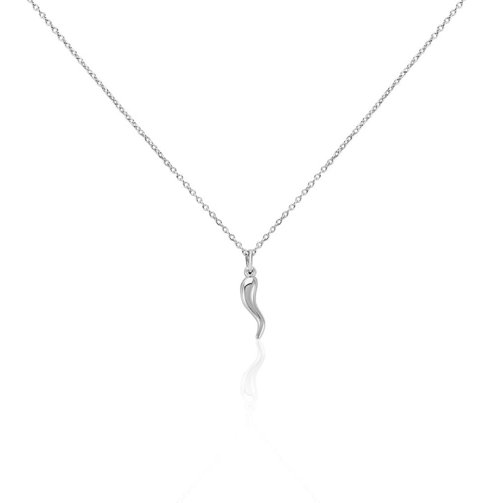 Collier Cornucopia Argent Blanc - Sautoirs Femme | Marc Orian
