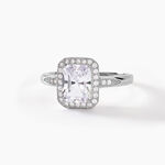 Bague Solitaire Pilar Argent Blanc Oxyde De Zirconium - Bijoux fantaisie Femme | Marc Orian