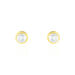 Boucles D'oreilles Puces Valliamee Diamante Or Jaune Perle De Culture - Puces Femme | Marc Orian