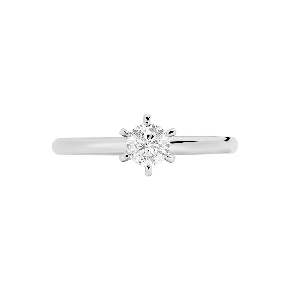 Bague Solitaire Samantha Or Blanc Diamant - Solitaires Femme | Marc Orian