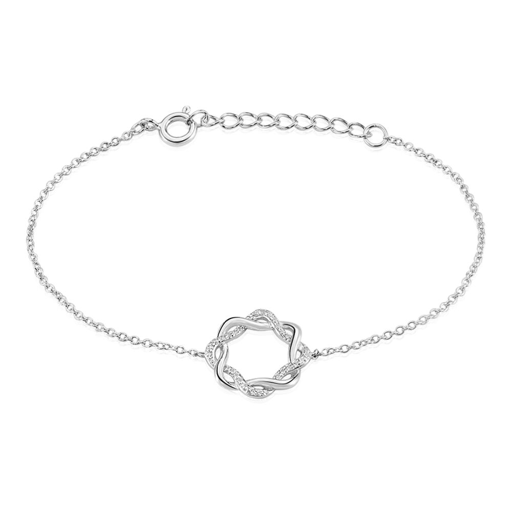 Bracelet Calandra Argent Blanc Oxyde De Zirconium - Bracelets fantaisie Femme | Marc Orian