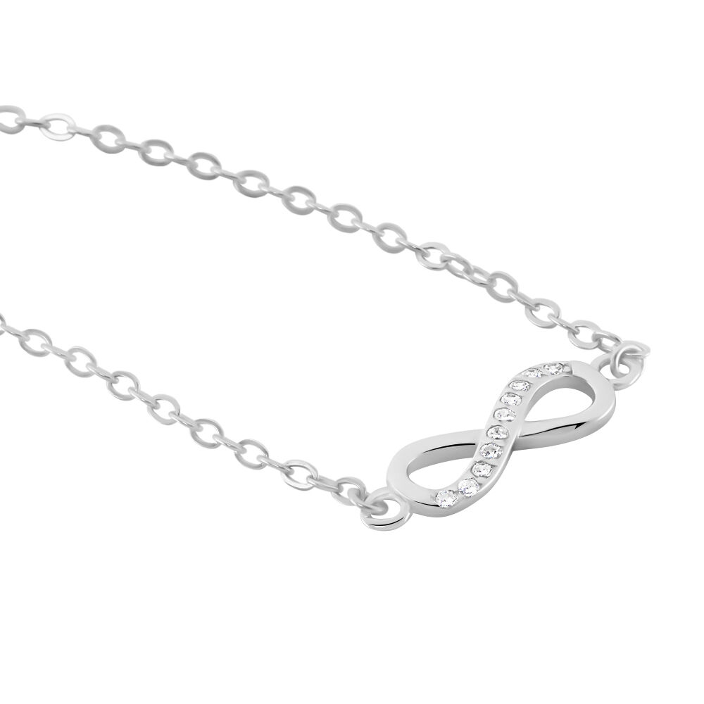 Collier Immortelle Argent Blanc Oxyde De Zirconium - Colliers avec pierres Femme | Marc Orian