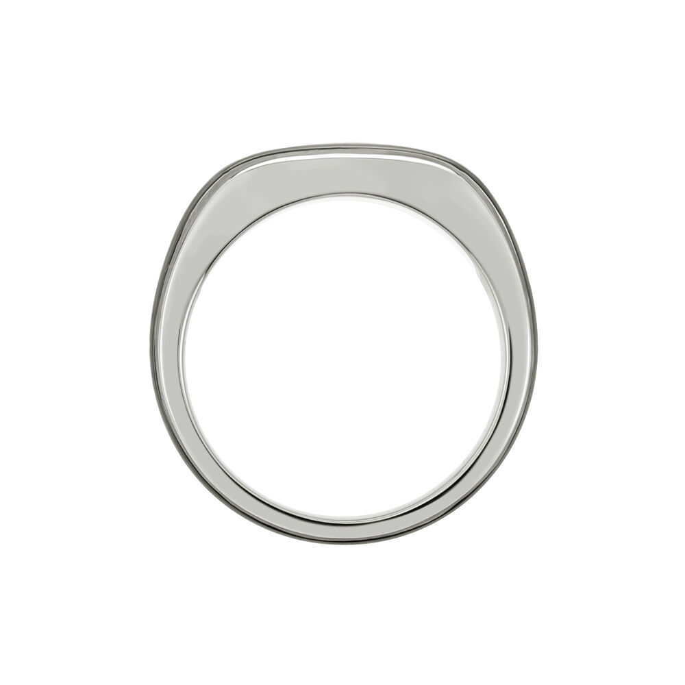 Bague Otis Acier Argent&eacute; - Bijoux fantaisie Homme | Marc Orian