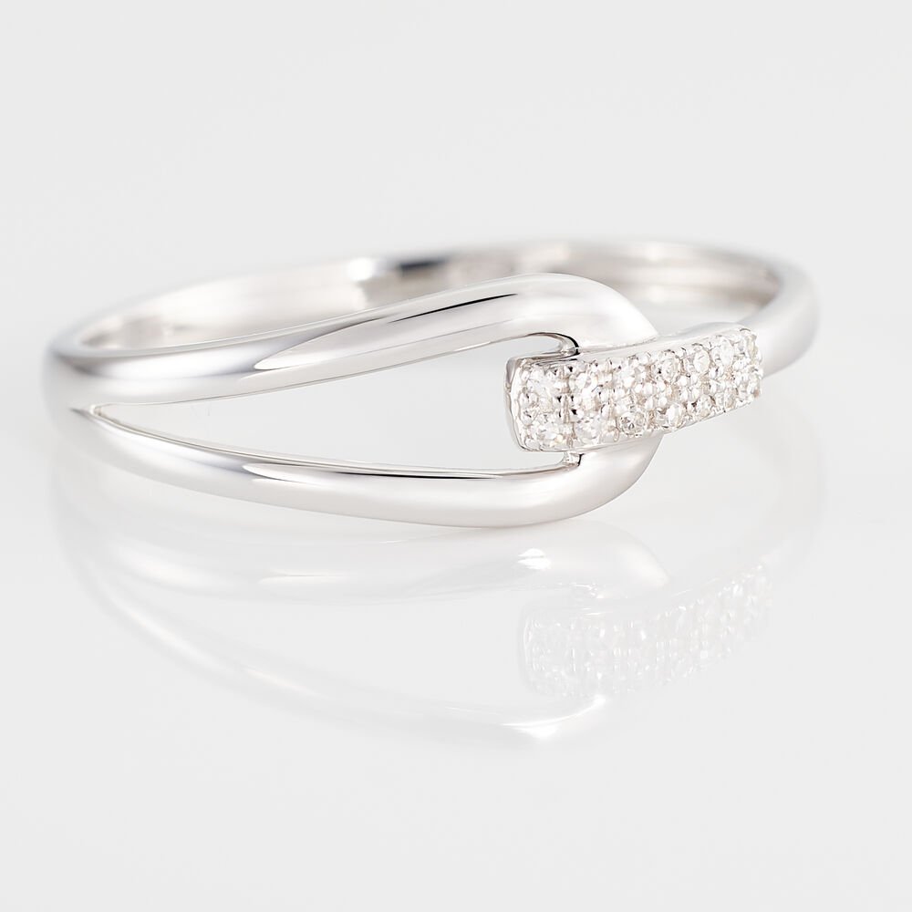Bague Cyranna Or Blanc Diamant - Bagues pierres précieuses Femme | Marc Orian