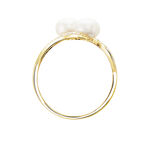 Bague Loeva Or Jaune Perle De Culture Et Oxyde De Zirconium - Bagues vintage Femme | Marc Orian