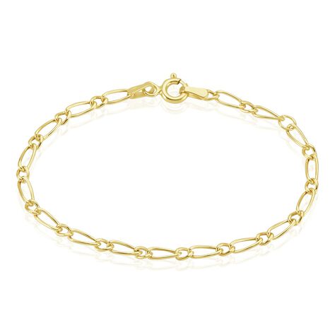 Bracelet Esma Maille Alternee 1/3 Or Jaune - Bracelets mailles Enfant | Marc Orian