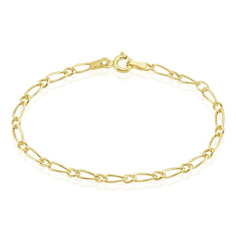 Bracelet Esra Maille Alternee 1/3 Or Jaune - Bracelets mailles Enfant | Marc Orian