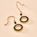 Boucles D'oreilles Pendantes L'incessante Or Jaune Onyx Spinelle - Pendantes Femme | Marc Orian