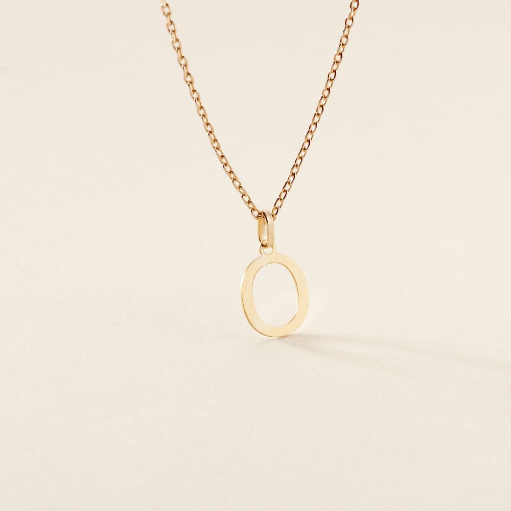 Pendentif Ionia Lettre Or Jaune - Pendentifs Famille | Marc Orian