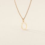 Pendentif Ionia Lettre Or Jaune - Pendentifs Famille | Marc Orian
