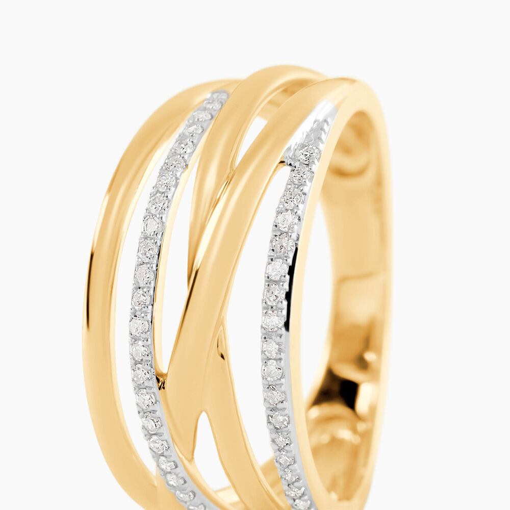 Bague Presilia Or Jaune Diamant - Parures de mariage Femme | Marc Orian