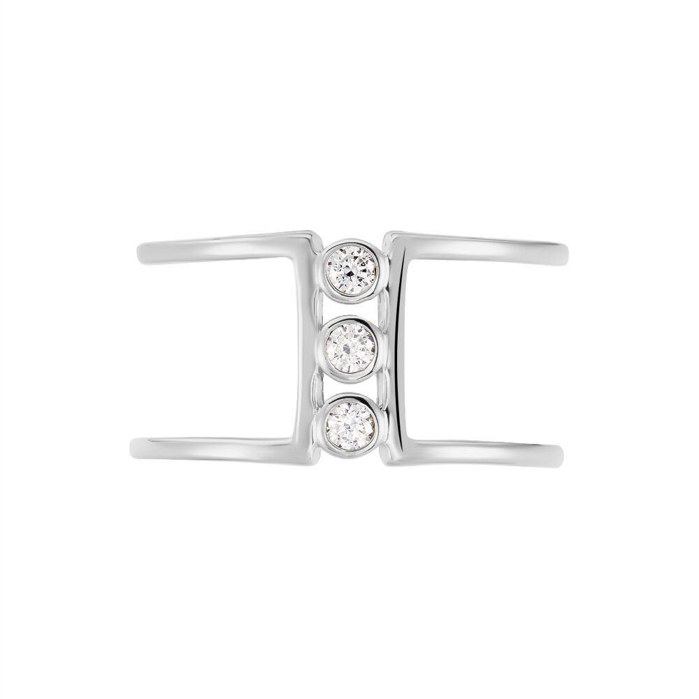Bague Kanza Argent Blanc Oxyde De Zirconium - Bijoux fantaisie Femme | Marc Orian