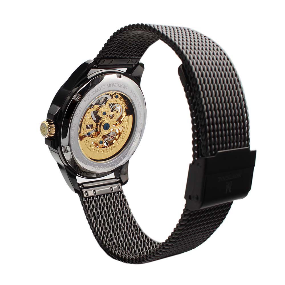 Montre Montignac Round Automatique Noir - Montres automatiques Homme | Marc Orian