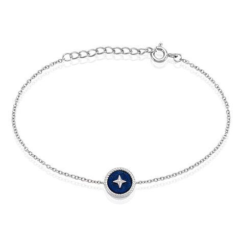 Bracelet Izarra Argent Blanc Lapis Lazuli - Bracelets chaînes Femme | Marc Orian