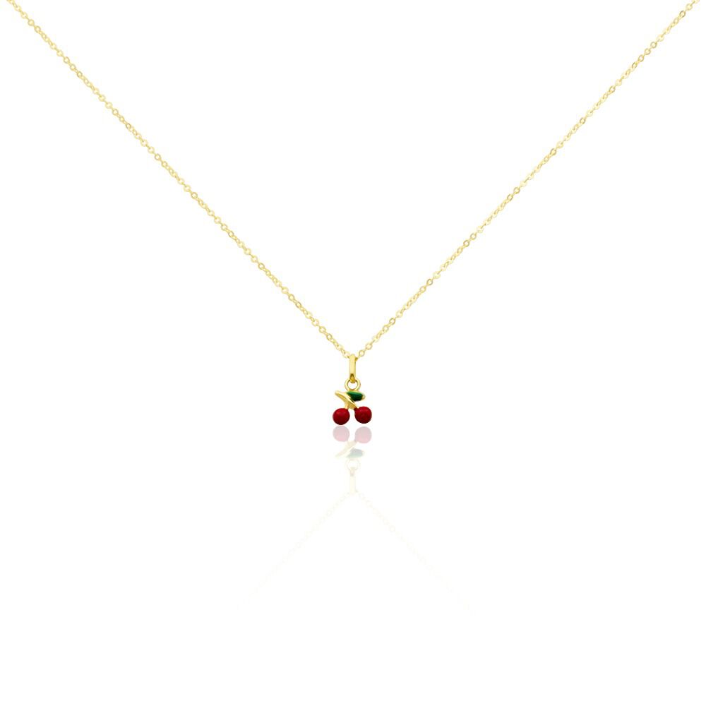 Collier Cherry Cerise Or Jaune - Colliers avec pierres Enfant | Marc Orian