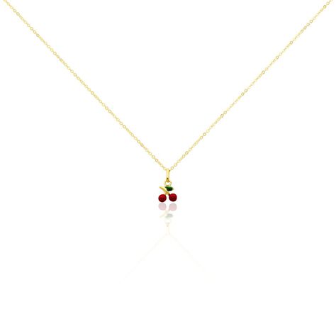 Collier Cherry Cerise Or Jaune - Colliers avec pierres Enfant | Marc Orian