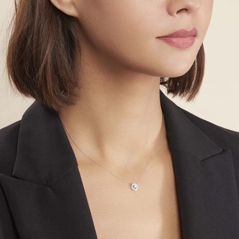 Collier Star Or Blanc Oxyde De Zirconium - Colliers avec pierres Femme | Marc Orian