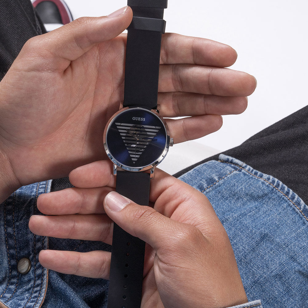 Montre guess bleu homme outlet