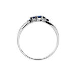 Bague Amarylis Or Blanc Saphir Diamant - Solitaires Femme | Marc Orian