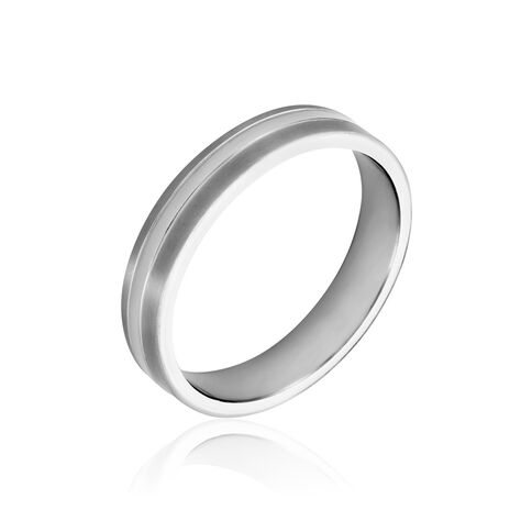Alliance Tristan Argent Blanc - Alliances duo Homme | Marc Orian
